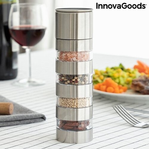 4 viename prieskonių malūnėlis Millmix InnovaGoods Kitchen Foodies