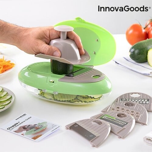 5-in-1 daržovių tarka Choppie+ InnovaGoods Kitchen Foodies