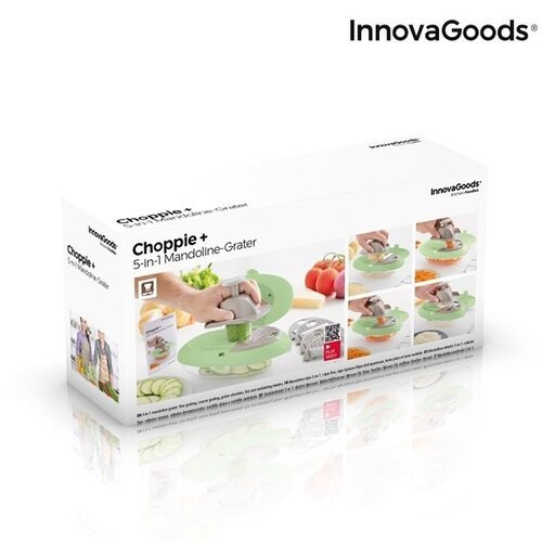 5-in-1 daržovių tarka Choppie+ InnovaGoods Kitchen Foodies