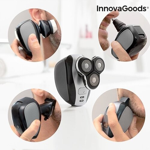 5  IN 1 įkraunamas ergonominis daugiafunkcis skustuvas Shavestyler InnovaGoods Wellness Beauté