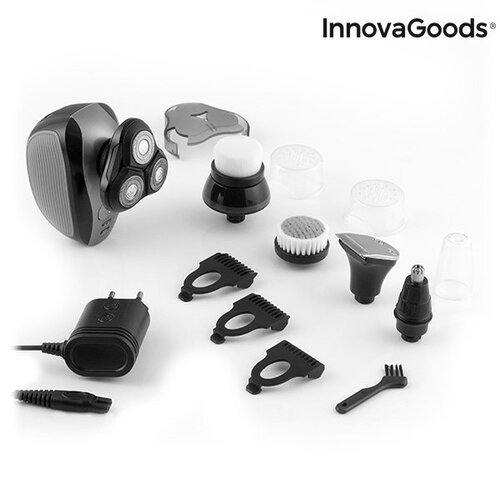 5  IN 1 įkraunamas ergonominis daugiafunkcis skustuvas Shavestyler InnovaGoods Wellness Beauté