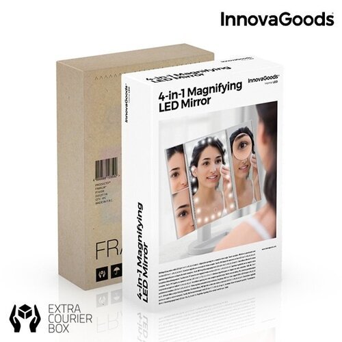 InnovaGoods 4 in 1 LED Padidinamasis veidrodis