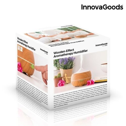 InnovaGoods Aromaterapinis medžio efekto drėkintuvas