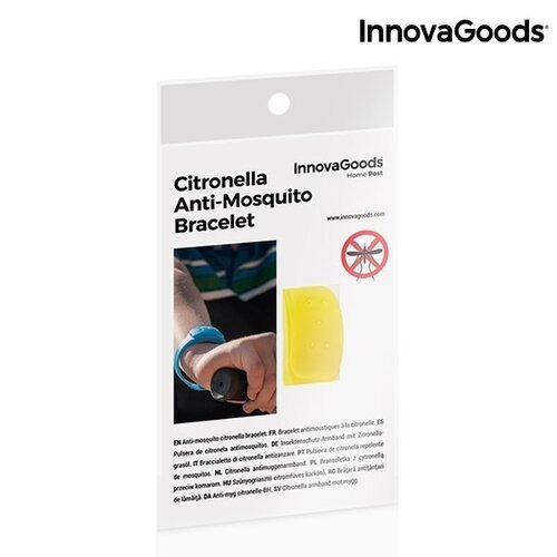 InnovaGoods Home Pest Citronella Vabzdžių repelentas-apyrankė, raudona spalva (2 vnt.)