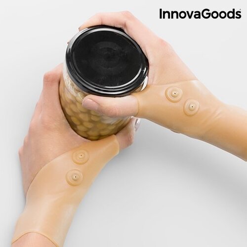 InnovaGoods Wellness Care Kompresinė riešo apsauga su magnetiniais taškais (2 vienetai)