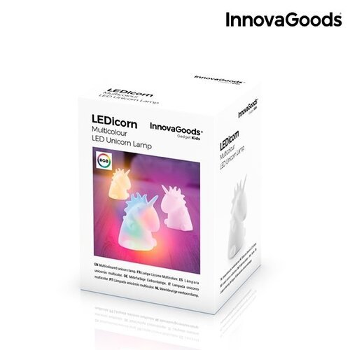 InnovaGoods Gadget Kids LEDicorn įvairių spalvų vienaragio lempa (A Kategorijos prekė)