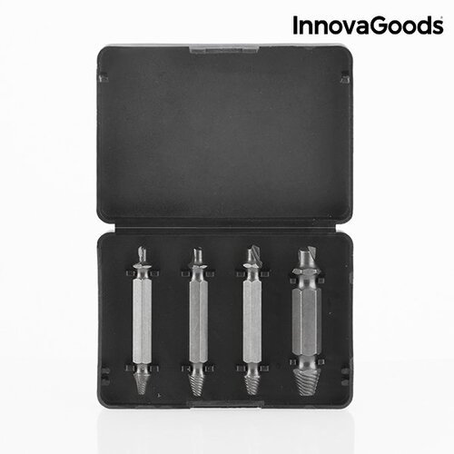  InnovaGoods Home Tools pažeistų varžtų šalinimo rinkinys ( 4 vnt. pakuotė)