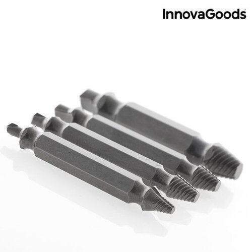  InnovaGoods Home Tools pažeistų varžtų šalinimo rinkinys ( 4 vnt. pakuotė)