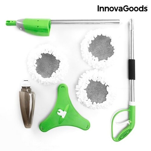 InnovaGoods Home Houseware trigubas grindų šepetys su purškimo įrenginiu