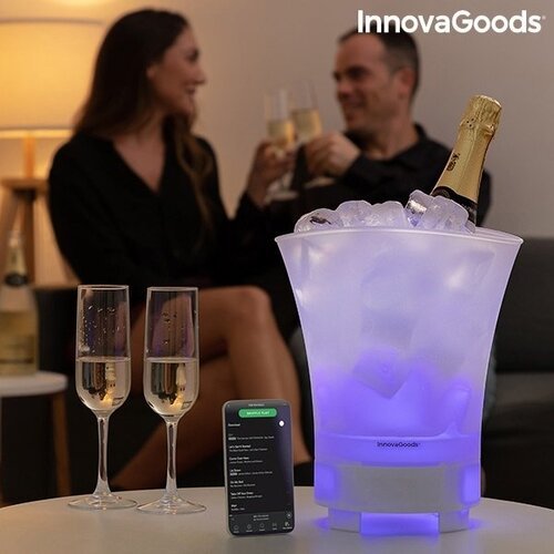 LED ledo kibiras su įkraunamu garsiakalbiu SONICE InnovaGoods Gadget Tech