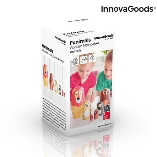 Matrioška medinės gyvūnų figūros Funimals InnovaGoods 11 Dalys Gadget Kids