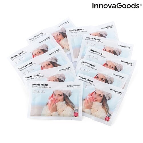  Rankas šildantys pleistrai Heatic Hand InnovaGoods (10 Vnt.) Wellness Care