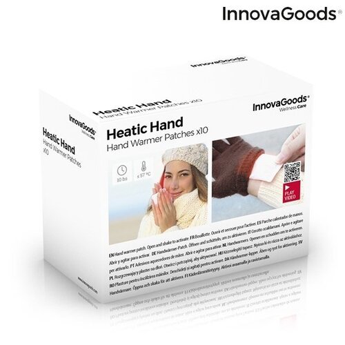  Rankas šildantys pleistrai Heatic Hand InnovaGoods (10 Vnt.) Wellness Care