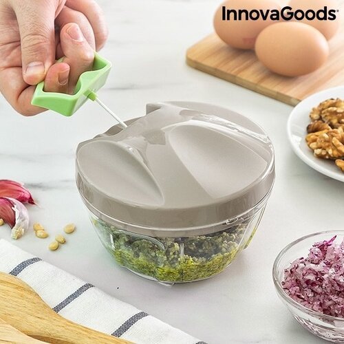 Rankinis mini smulkintuvas su traukimo virve Spinop InnovaGoods Kitchen Foodies