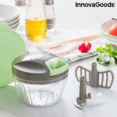 Rankinis mini smulkintuvas su traukimo virve Spinop InnovaGoods Kitchen Foodies