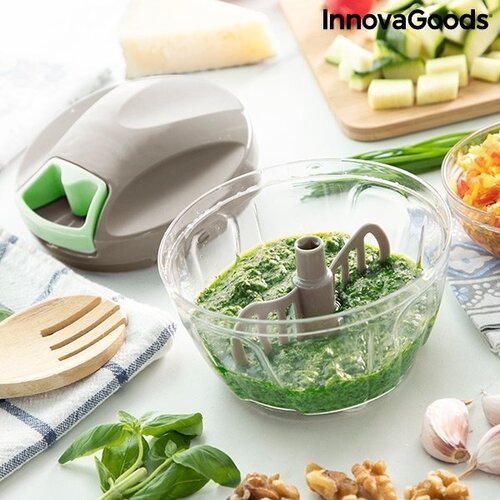 Rankinis mini smulkintuvas su traukimo virve Spinop InnovaGoods Kitchen Foodies