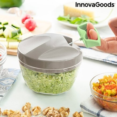 Rankinis mini smulkintuvas su traukimo virve Spinop InnovaGoods Kitchen Foodies