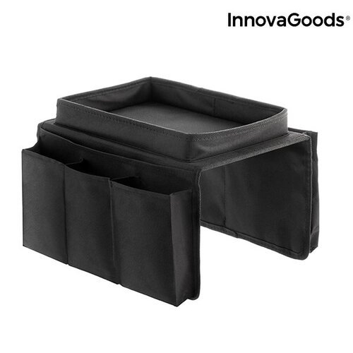 Sofos padėklas su kišenėmis nuotolinio valdymo pulteliams InnovaGoods Home Organize (A Kategorijos prekė)