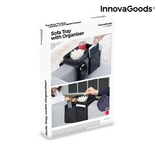Sofos padėklas su kišenėmis nuotolinio valdymo pulteliams InnovaGoods Home Organize (A Kategorijos prekė)