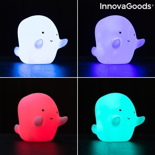 Daugiaspalvė LED lempa šmėkla Glowy InnovaGoods Gadget Kids