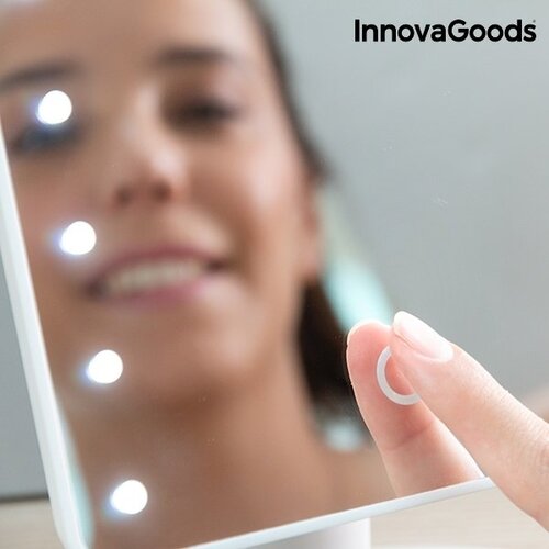 InnovaGoods Wellness Beauté pastatomas veidrodis su LED apšvietimu ir sensoriumi