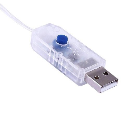 USB LED girlianda lanksti vielutė 100 LED