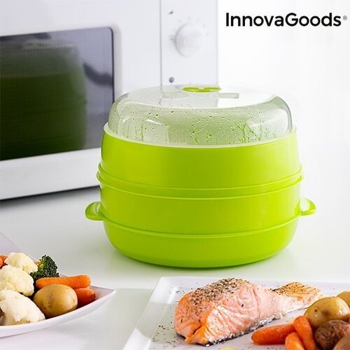 InnovaGoods Kitchen Foodies Fresh dvigubas garpuodis mikrobangų krosnelei