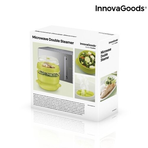 InnovaGoods Kitchen Foodies Fresh dvigubas garpuodis mikrobangų krosnelei