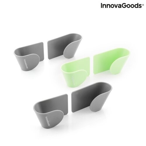 3 priklijuojamų laikiklių puodų dangčiams rinkinys Smarack InnovaGoods Kitchen Storage