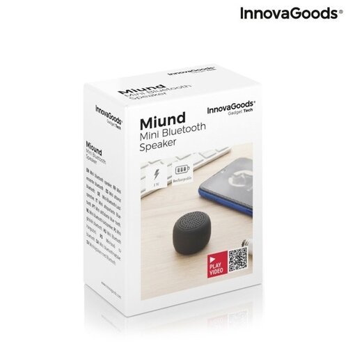 Įkraunamas nešiojamas belaidis mini garsiakalbis Miund InnovaGoods Gadget Tech