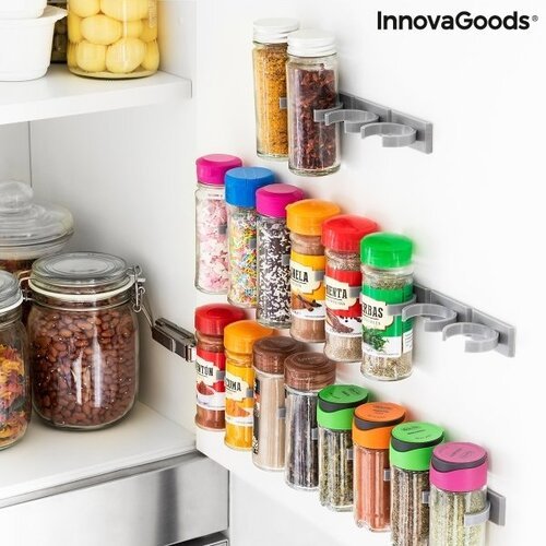 Klijuojamas ir dalijamas prieskonių dėklas Jarlock x20 InnovaGoods Kitchen Storage