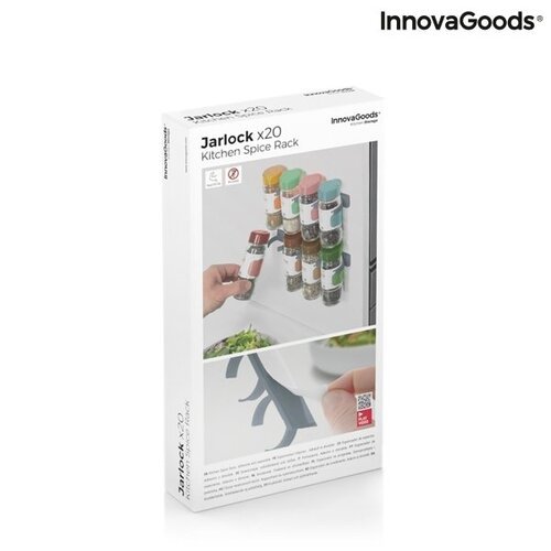 Klijuojamas ir dalijamas prieskonių dėklas Jarlock x20 InnovaGoods Kitchen Storage